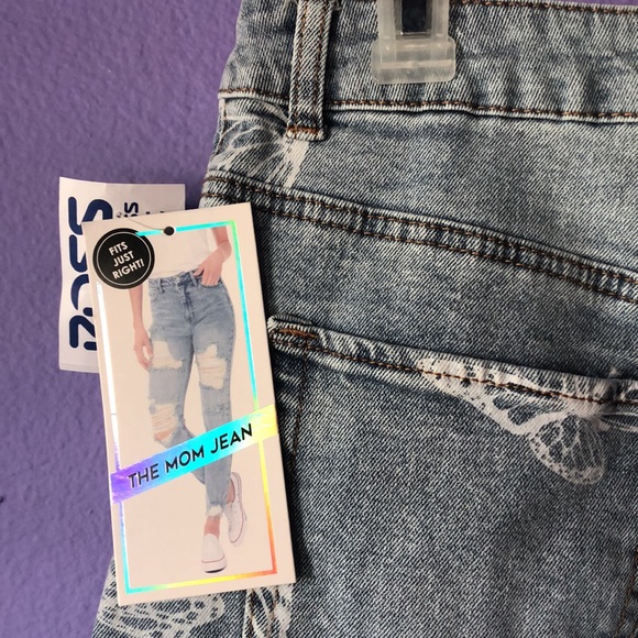 Tinseltown Jeans Butterfly Denimmom Jeans Poshmark